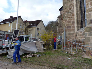 Kirchenrenovierung 2010 / 2011 (Foto: Karl-Franz Thiede)